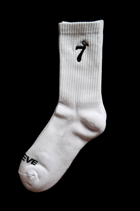 "Cathy" Edition White Be7ieve Sock