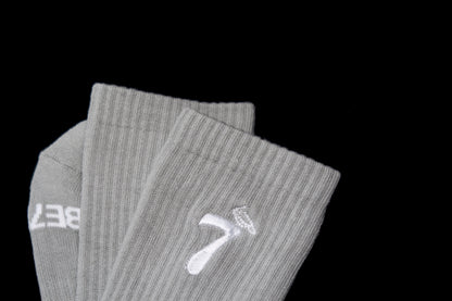 "Darius" Edition Cool Grey/Silver Be7ieve Sock